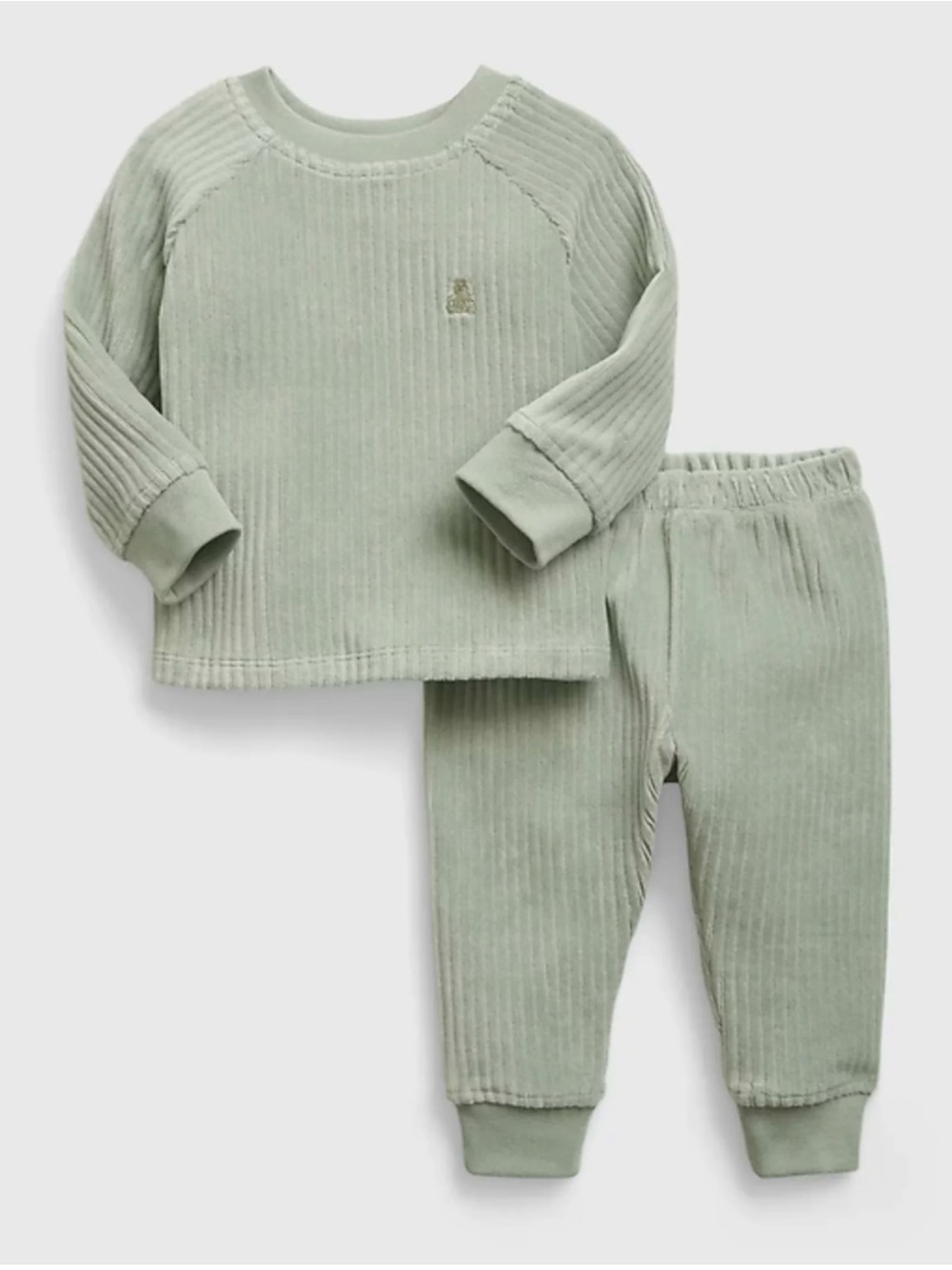 GAP baby Ribbed set in Sage Green